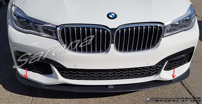 Custom BMW 7 Series  Sedan Front Lip/Splitter (2016 - 2019) - $299.00 (Part #BM-088-FA)